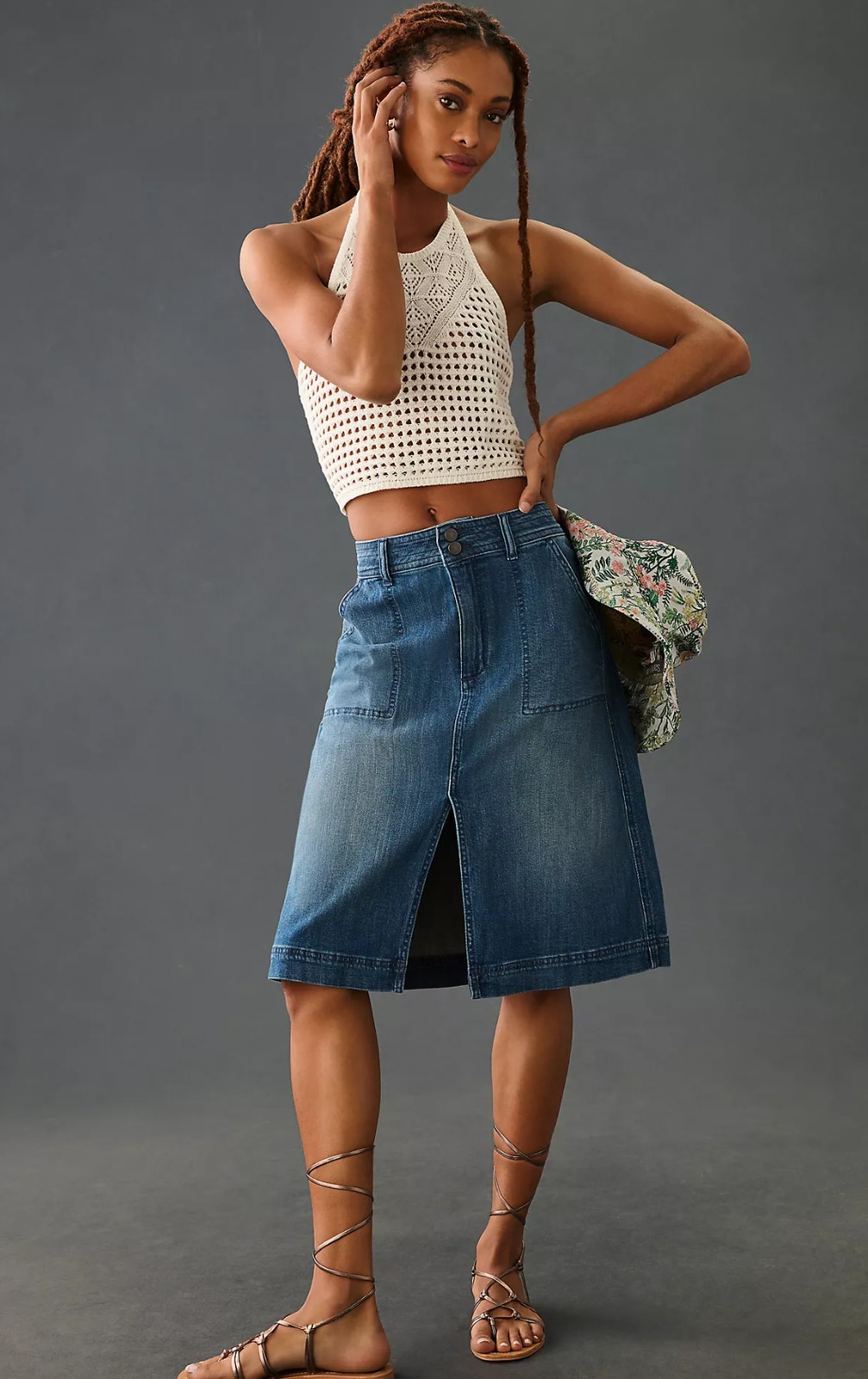 New Pilcro Utility Denim Skirt - Size 0
